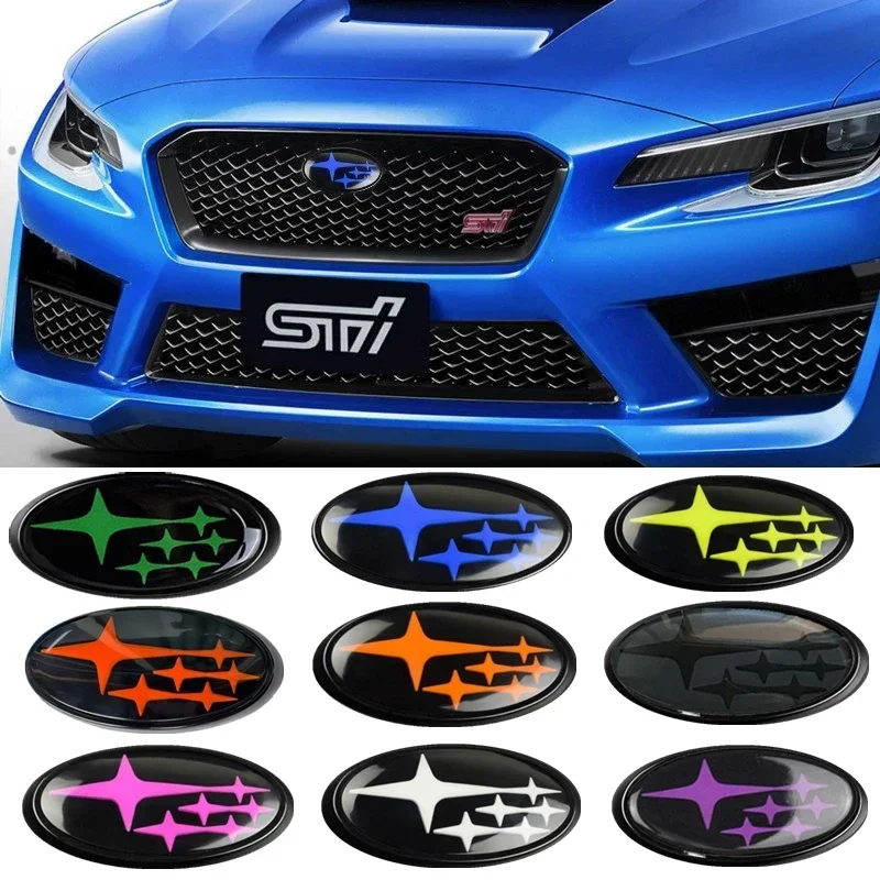 Акриловый передний капот автомобиля, задняя эмблема, Стайлинг для Subaru Impreza BRZ WRX STI Legacy Outback XV, значок багажника, наклейка с логотипом, аксессуары