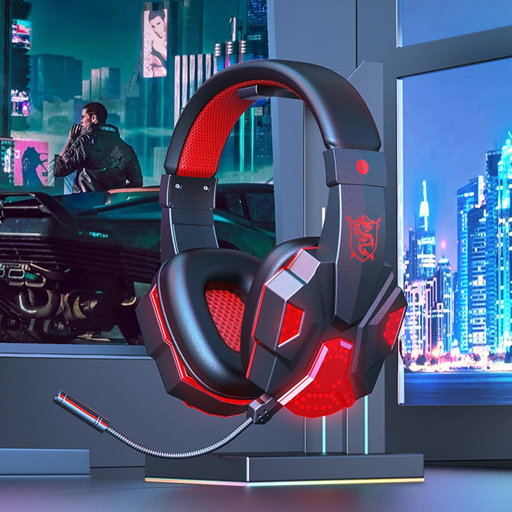 Фото SY-T830 игровая гарнитура; Геймерские Беспроводные наушники с шумоподавлением; Микрофон; Проводные наушники для телефона №3