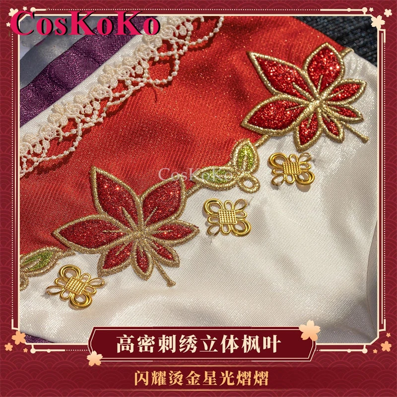 Фото CosKoKo Kurosawa Dia Костюмы для косплея аниме LoveLive!Sunshine!! Красные листья, пробуждение, милое платье, одежда для ролевых игр на Хэллоуин №2