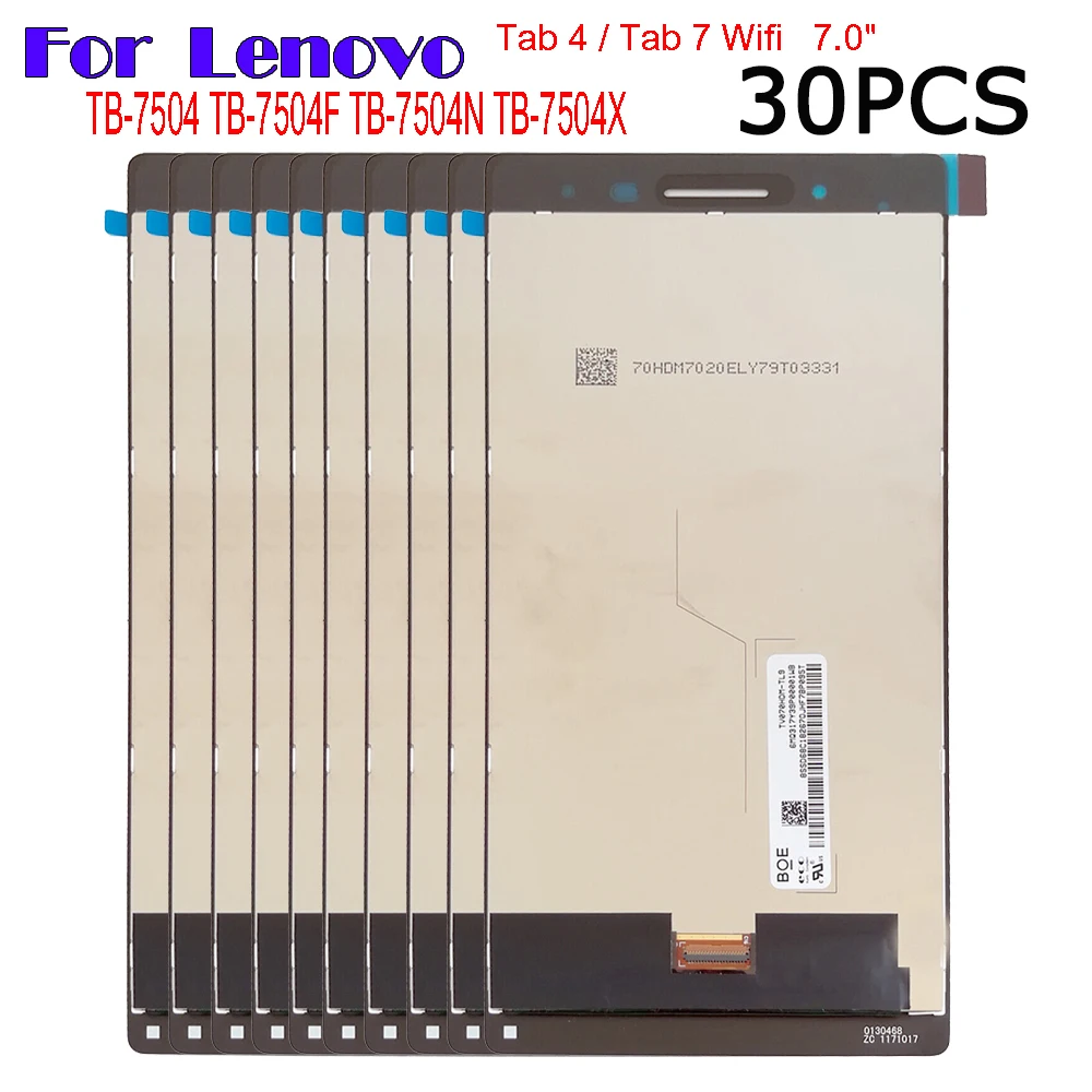 30 шт., 7-дюймовый ЖК-дисплей для Lenovo Tab 4 TB-7504X, TB-7504N