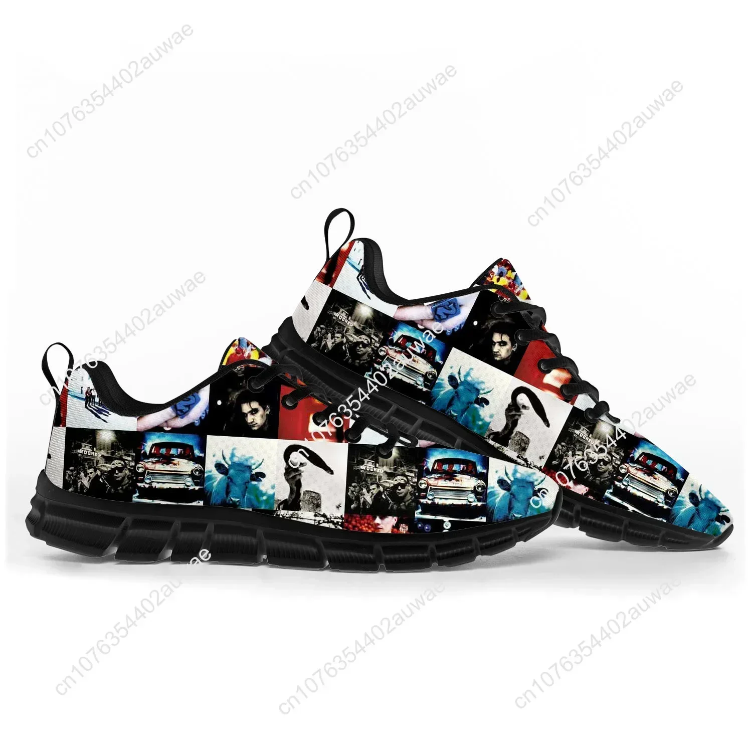 Фото U2 Rock Band модные панк Scarpe Sports uomo Donna подростковые кроссовки bambini повседневные персонализированные Scarpe Da Coppia №2