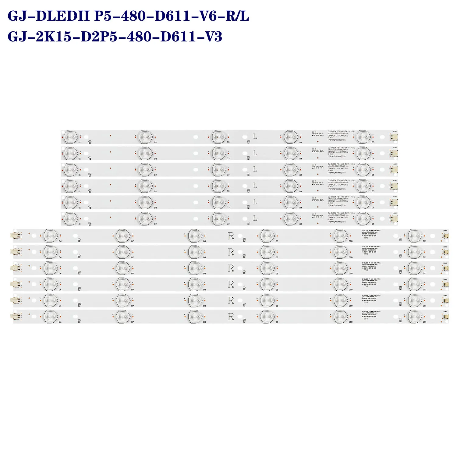 Светодиодная лента для Philips GJ-DLEDII P5-480-D611-V6-R/L LE48A33S 48E5CHR LE48D1452 LE48D1452/20 48PFG5100 48PFG5000 EVTLBM480P1101-T-1