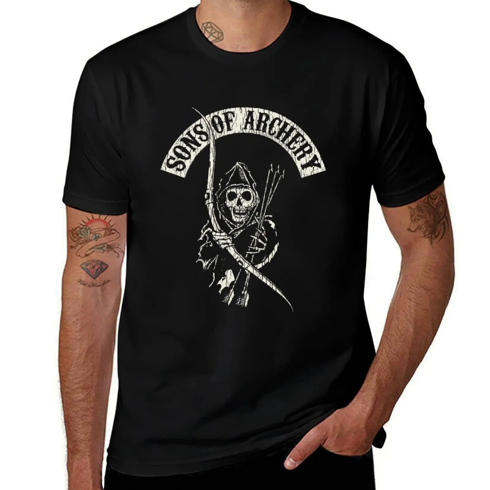 Футболка Sons of Archery, роскошная футболка, футболки большого размера, мужская футбольная футболка, мужская тренировочная рубашка