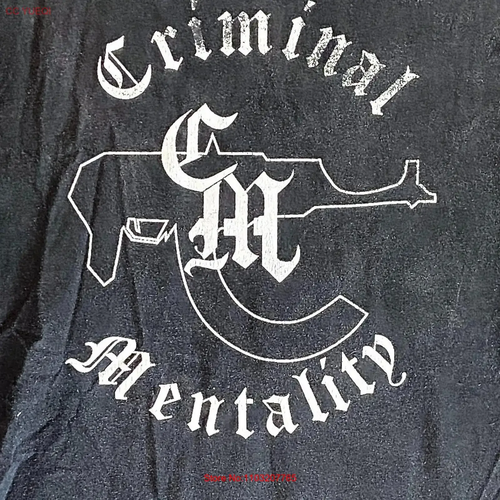 Criminal Mentality Mr 2011, футболка в стиле хип-хоп, мужская 2XL VTG, винтажная стираная дышащая эластичная мягкая дизайнерская одежда с рисунком