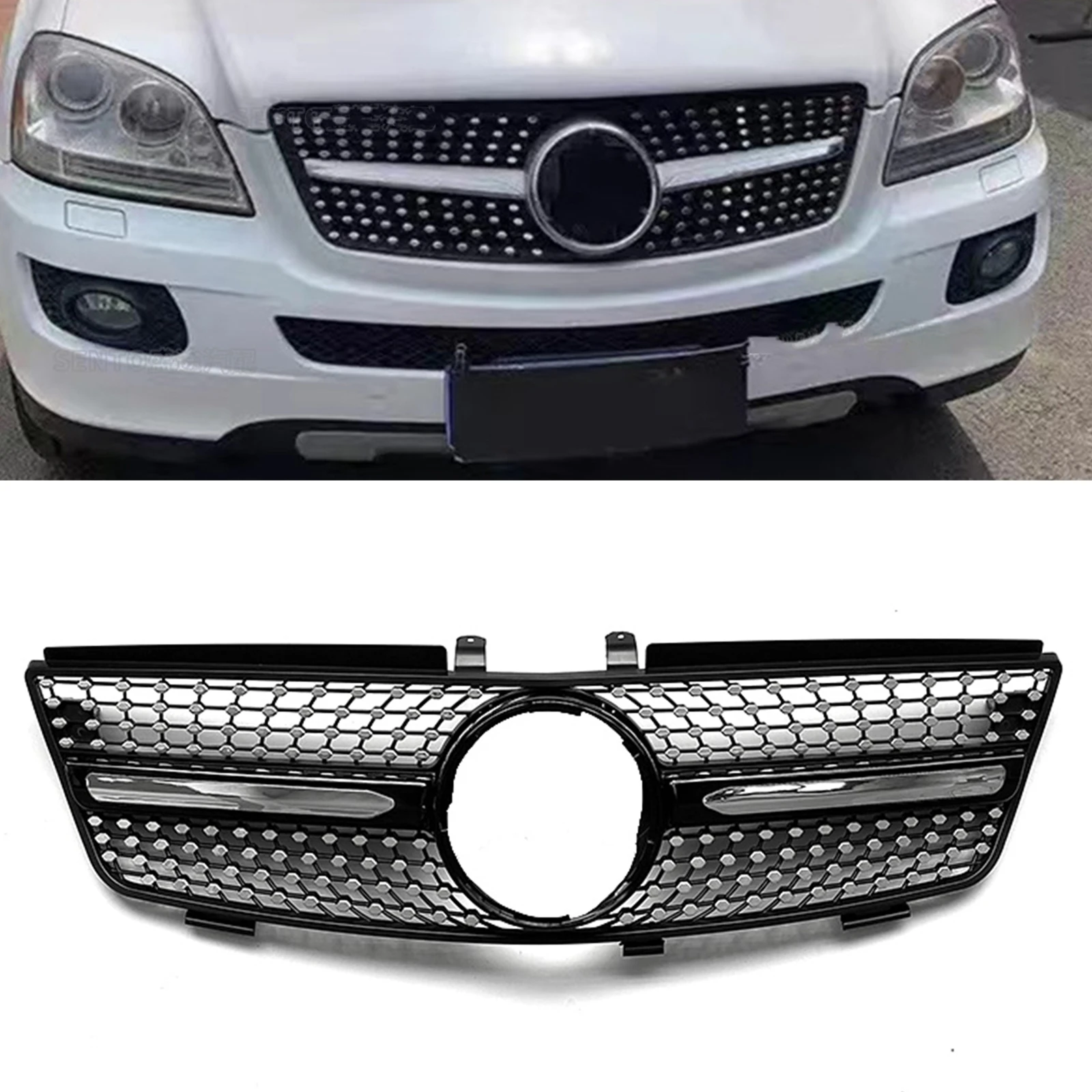 Решетка радиатора для Mercedes Benz ML Class W164 2005-2008 ML320 ML350 ML500