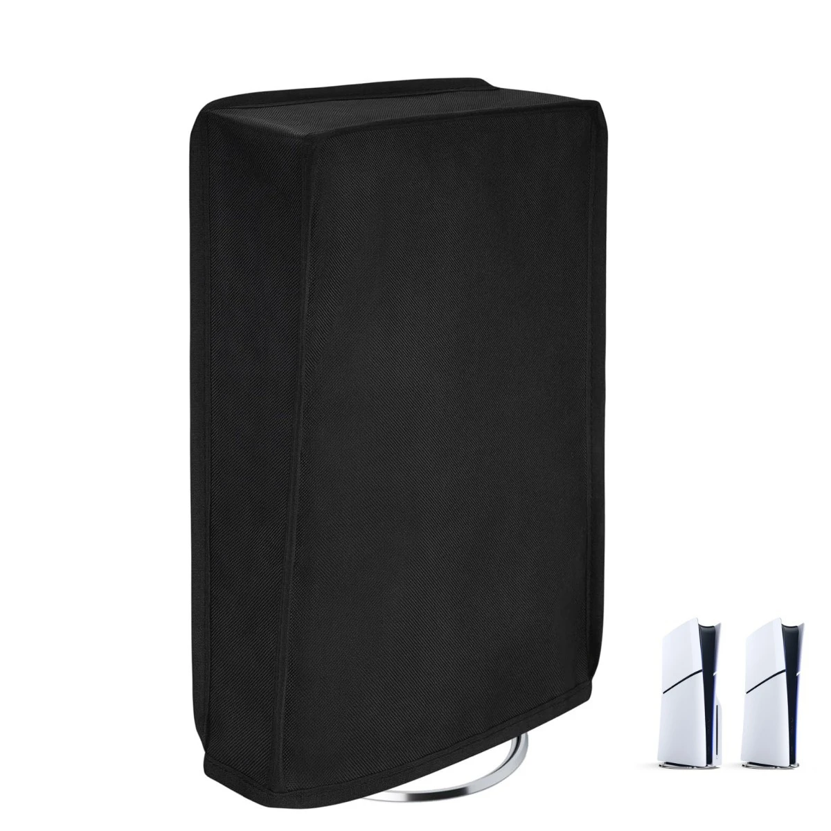 Пылезащитный чехол для консоли PS5 Slim, вертикальная, горизонтальная, простая защитная крышка, черный