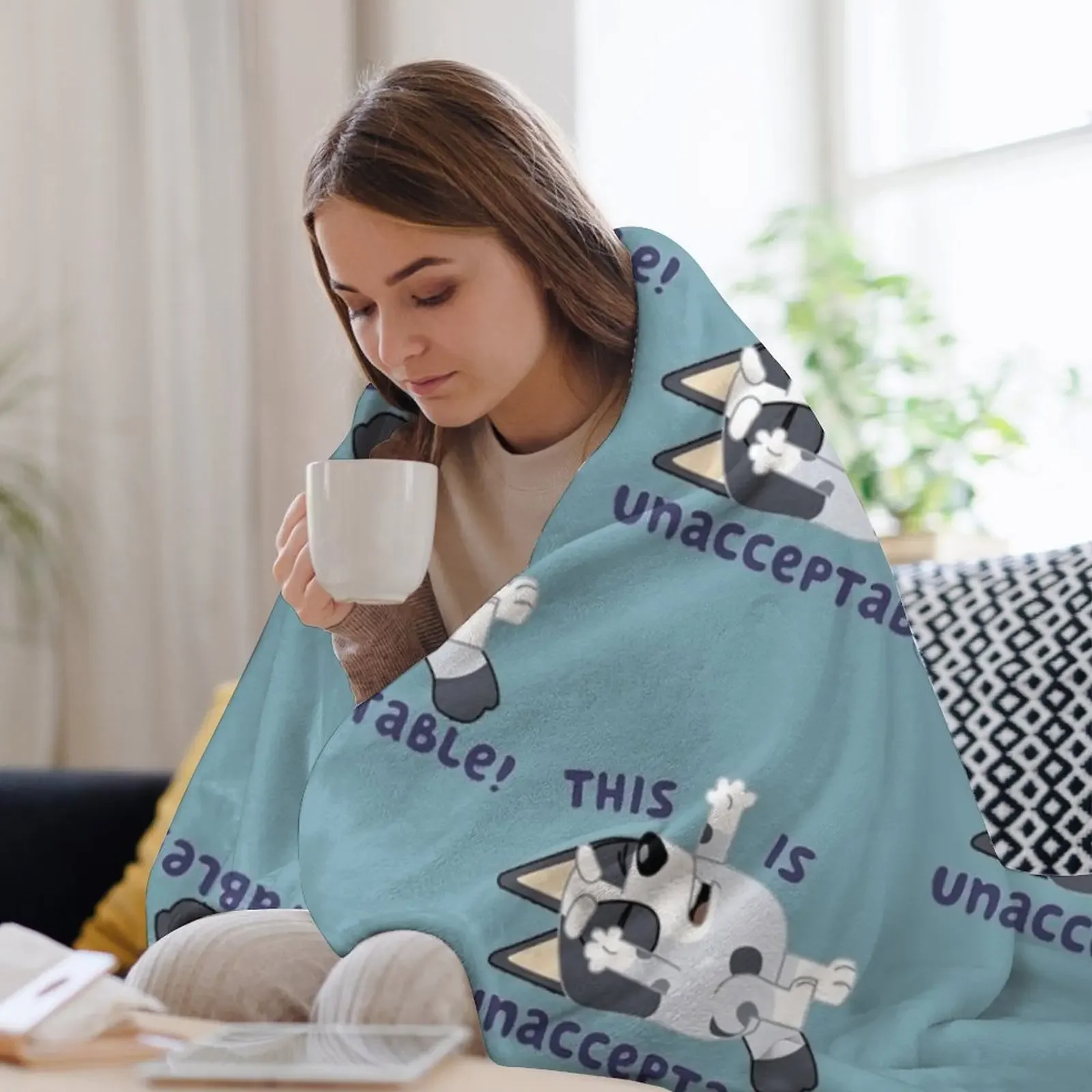 Фото Новинка This is UNACCEPTABLE Пледы Зимние постельные одеяла и постельное белье Одеяла №3