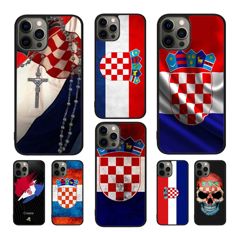 Мягкий чехол для мобильного телефона с флагом Хорватии для iPhone 17 Air 16 15 12 Pro Max 13 11 14 Pro Max SE2020 Plus