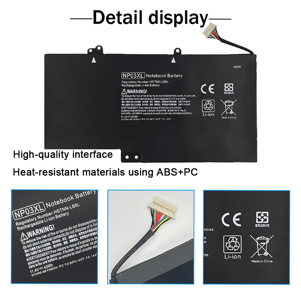 Фото NP03XL Аккумулятор для ноутбука HP Pavilion X360 13-A010DX TPN-Q146 TPN-Q147 TPN-Q148 HSTNN-LB6L 760944-421 NP03 №3