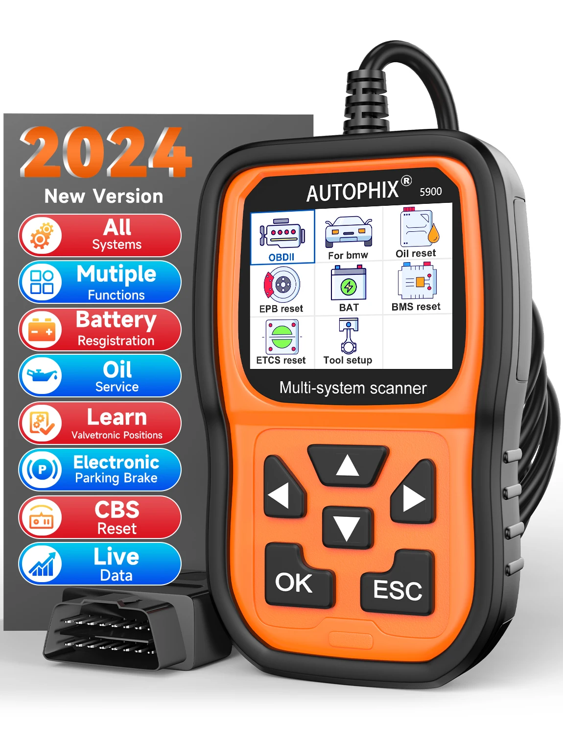 Автомобильный диагностический сканер Autophix 5900 OBD2 для BMW MINI All System OBD 2