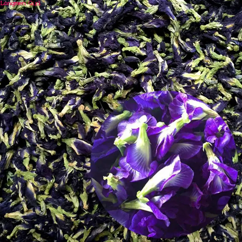 Высококачественные Натуральные высушенные цветы Clitoria Terna, чай с синим маслом и горохом, косметическое средство для ухода за здоровьем, кокт...