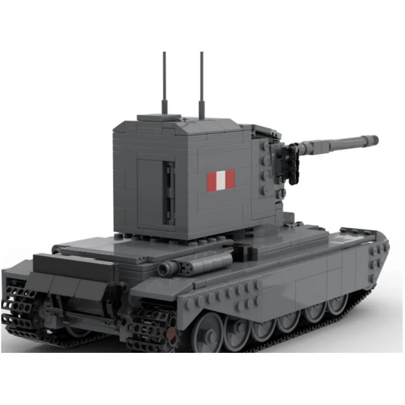 Фото MOC FV4005 II модель танка мелкие частицы собранные строительные блоки игрушки детские развивающие кирпичи для тренировки мозга игрушки №2
