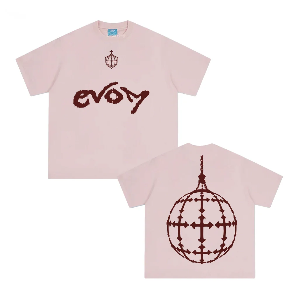 Фото Regata EVOM-Vestiigh Merch OficialT-Shirt, 100% хлопок, футболки с круглым вырезом, летняя повседневная футболка высокого качества в одном стиле певицы №3