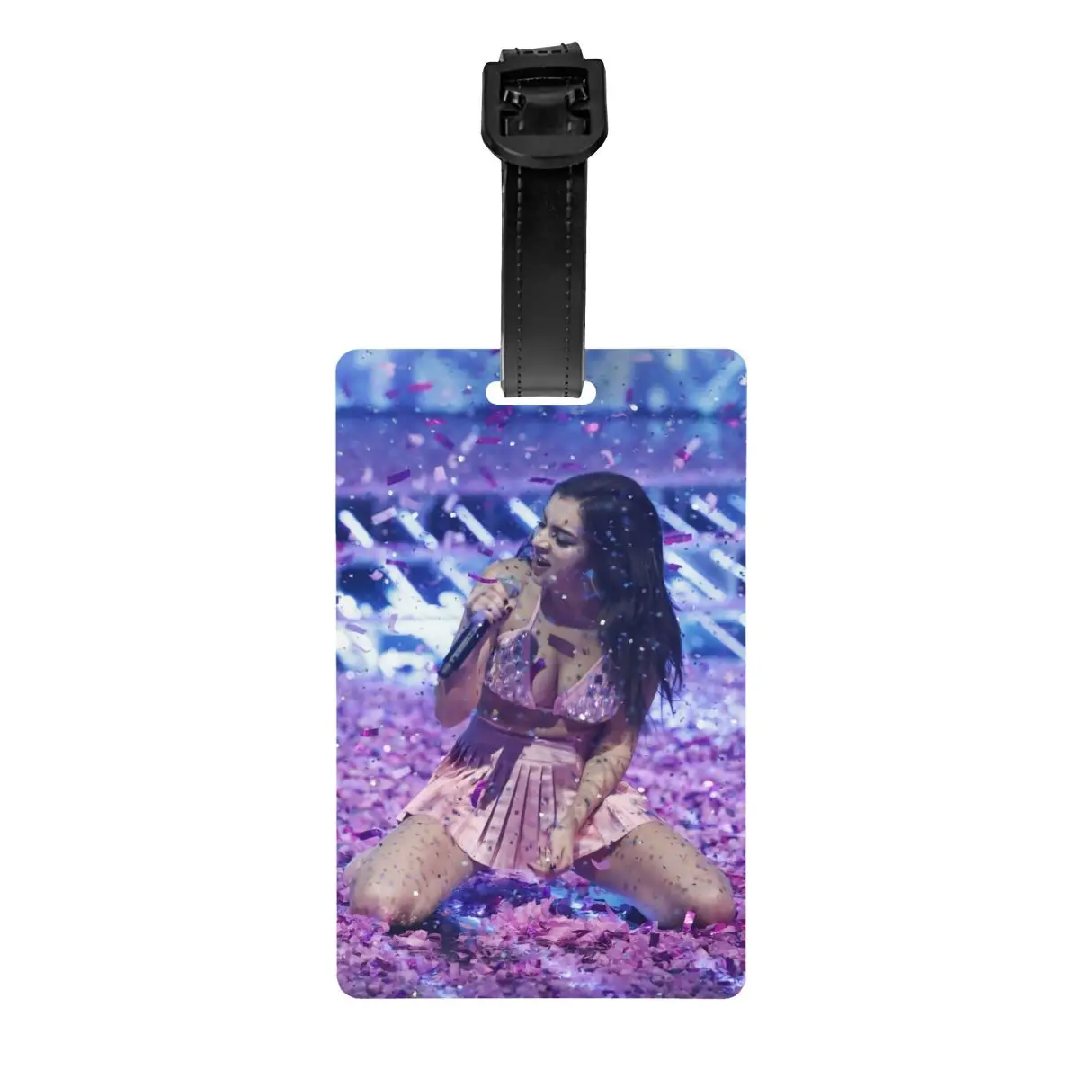Изготовленные на заказ багажные бирки C-Charli XCX, изготовленные на заказ багажные бирки британской певицы, конфиденциальная информация, имя, удостоверение личности