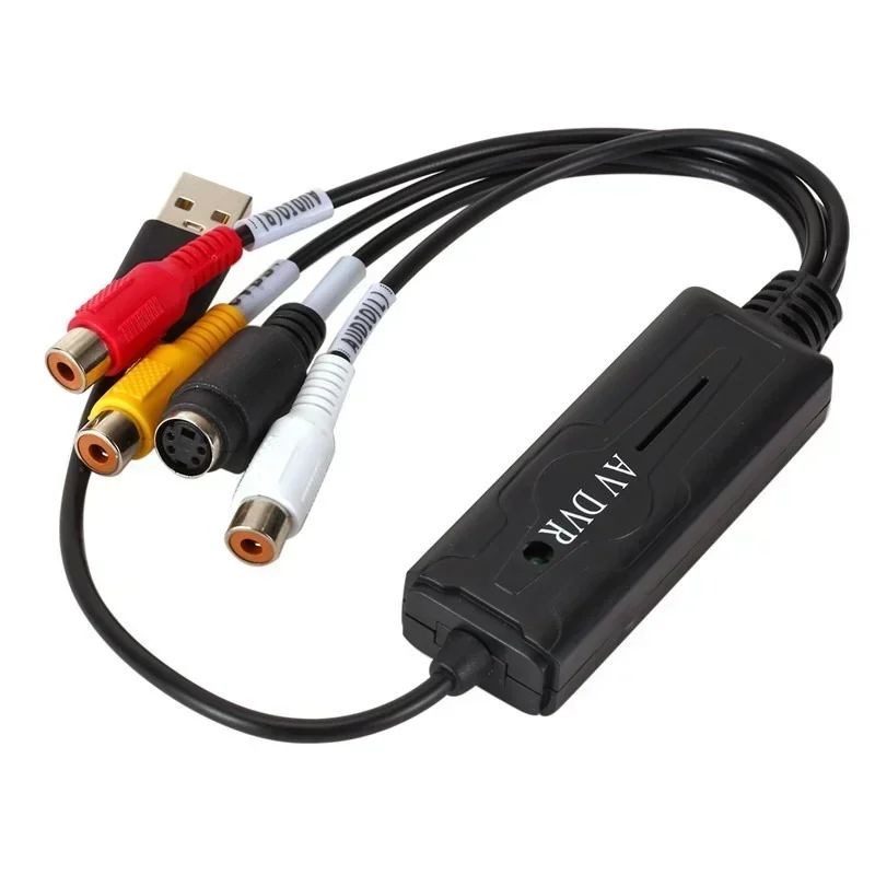 Фото Карта захвата аудио-видео AV-USB 2,0, устройство захвата, кабель-адаптер-конвертер для ТВ, DVD, VHS, кабели для ПК №4