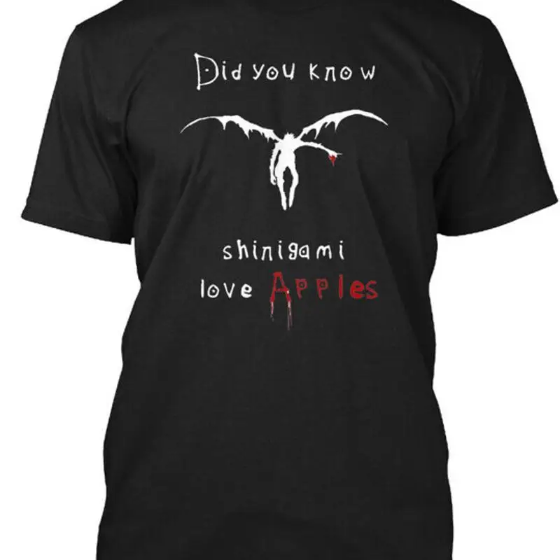 Футболка Death Note Did You Know Shinigami Love Apples, сделанная в США, размеры от S до 5XL