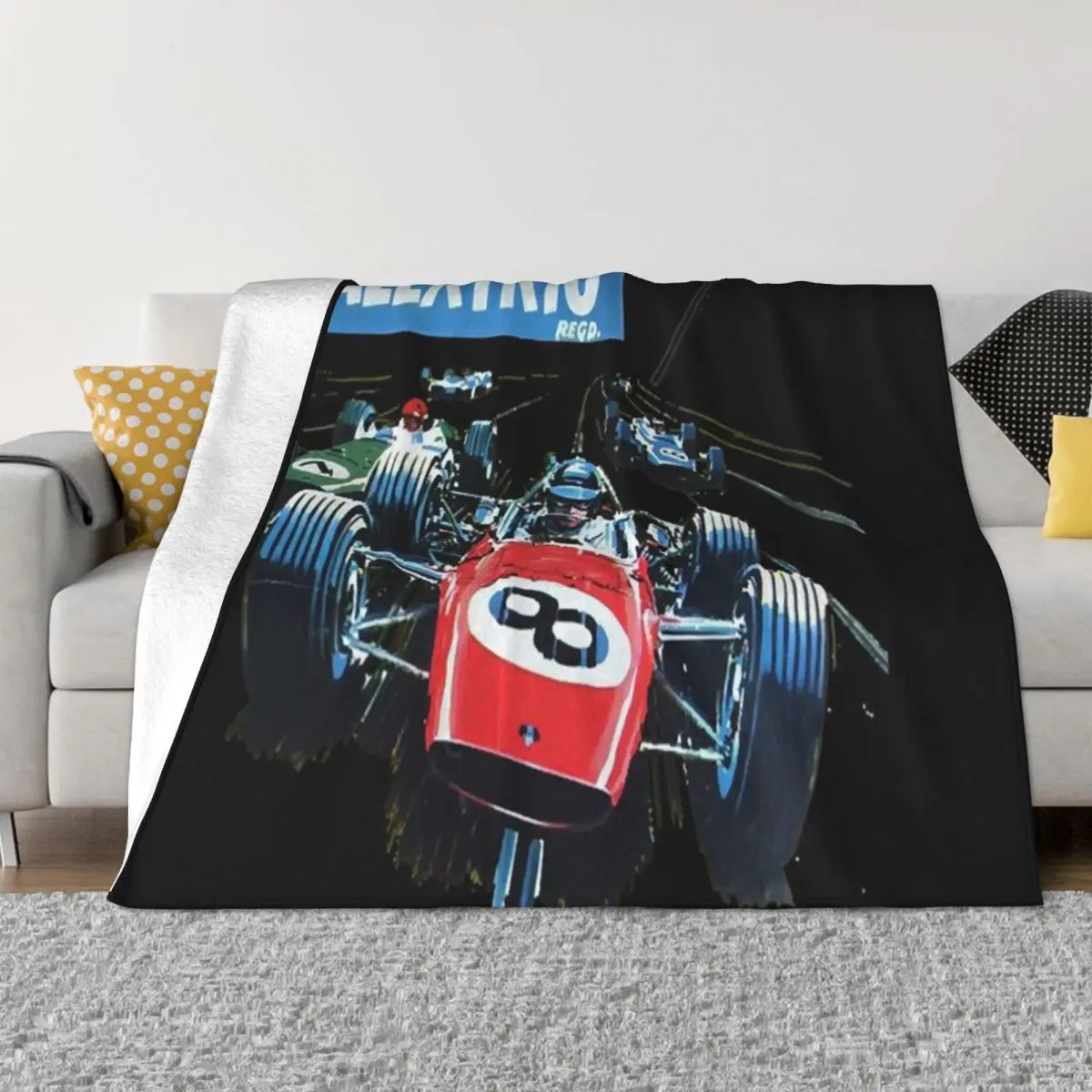 Классическая футболка Scalextric, ультрамягкое одеяло из микрофлиса