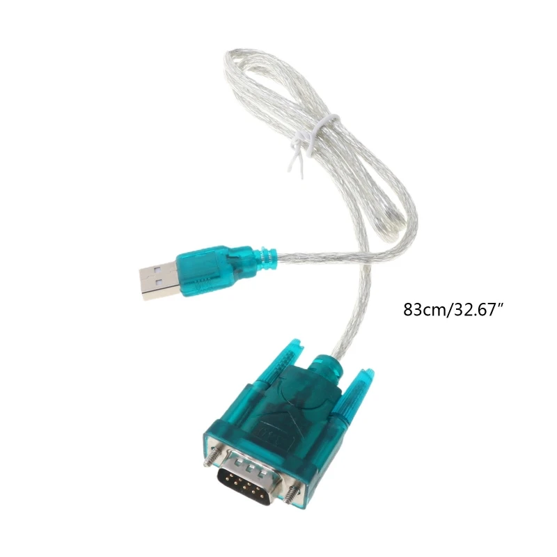 Черный USB-RS232 RS-232 (DB9) Стандартный адаптер-конвертер последовательного кабеля для ПК