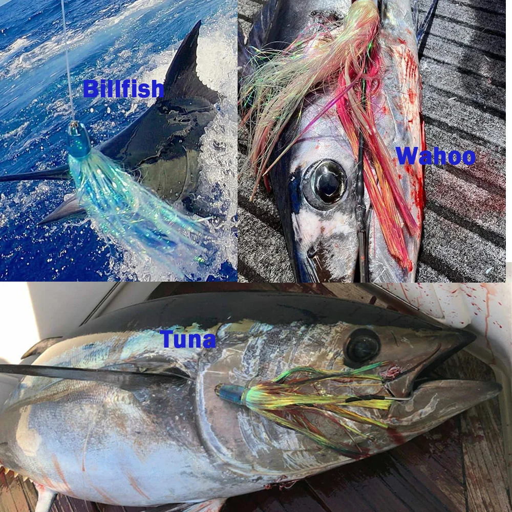 Фото 120 г 30 см большая игровая рыболовная приманка Marlin, глубоководная лодка, рыболовная приманка для морской воды, крючок для Mahi Tuna Wahoo Billfish Brochet №2