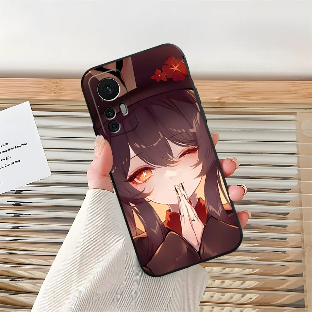 Фото Чехол для телефона Genshin Impact HuTao Funda для Xiaomi 14 11T 13 12 Lite Ultra Redmi Note 13 10 Pro POCO F4 F5 X5 Pro Coque №2