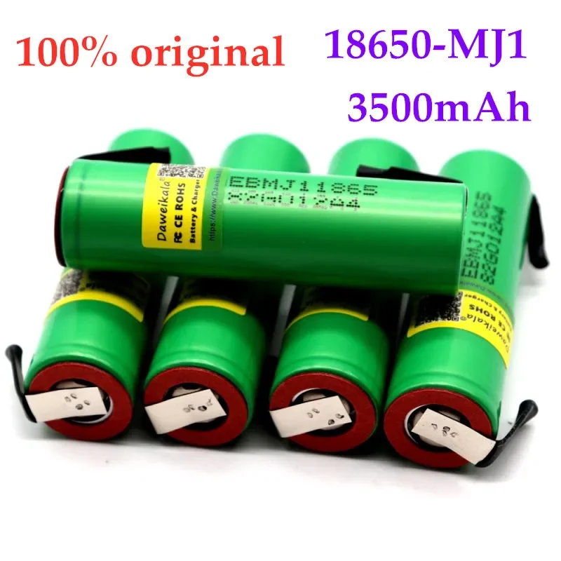 100% Оригинальный литий-ионный аккумулятор INR 18650 10A MJ1 18650 3500 мАч + никелевая батарея «сделай сам»