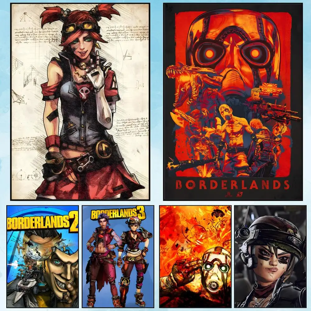 Game B-BORDERLANDS 5 singer Poster Poster Waterproof HD Wall Art Decal Self-Adhesive Aesthetic Decor for Home Living Украшения для дома