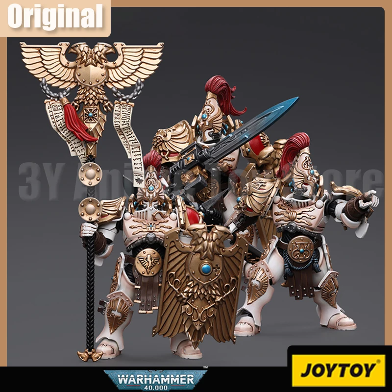 JOYTOY Warhammer 40k 1/18 Фигурка Adeptus Custodes Солнечные часы Custodian Guard Модель куклы Коллекционный стол Декор Игрушка Рождественский подарок