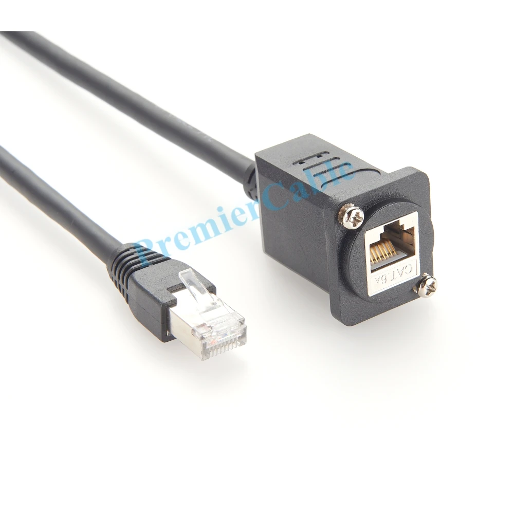 Фото Удлинительный кабель Ethernet RJ45 CAT6A, экранированный кабель «папа-мама», 10 Гбит/с, 500 МГц, сетевой патч-кабель LAN, поддержка Cat 5/5e/6 №4