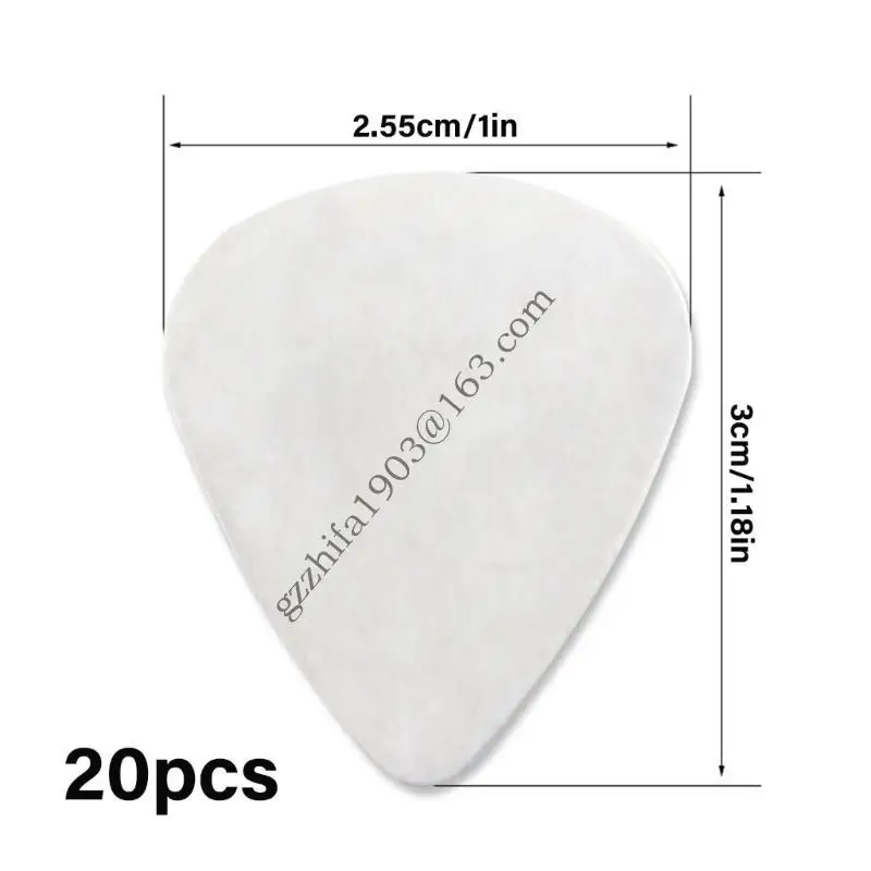 20pcs Metal Guitar Pick Plectrums Bright Sounds Sound (art.: 3920cdece8514) - 3920cdece8514