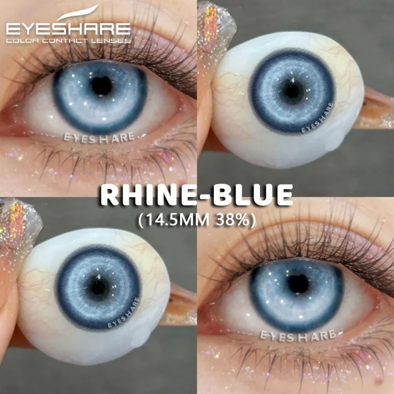 Фото EYESHARE 1 пара цветных контактных линз фиолетового цвета, контакты для косплея, голубые глаза, аниме, красные линзы, розовые линзы для Хэллоуина, серые линзы для учеников №2