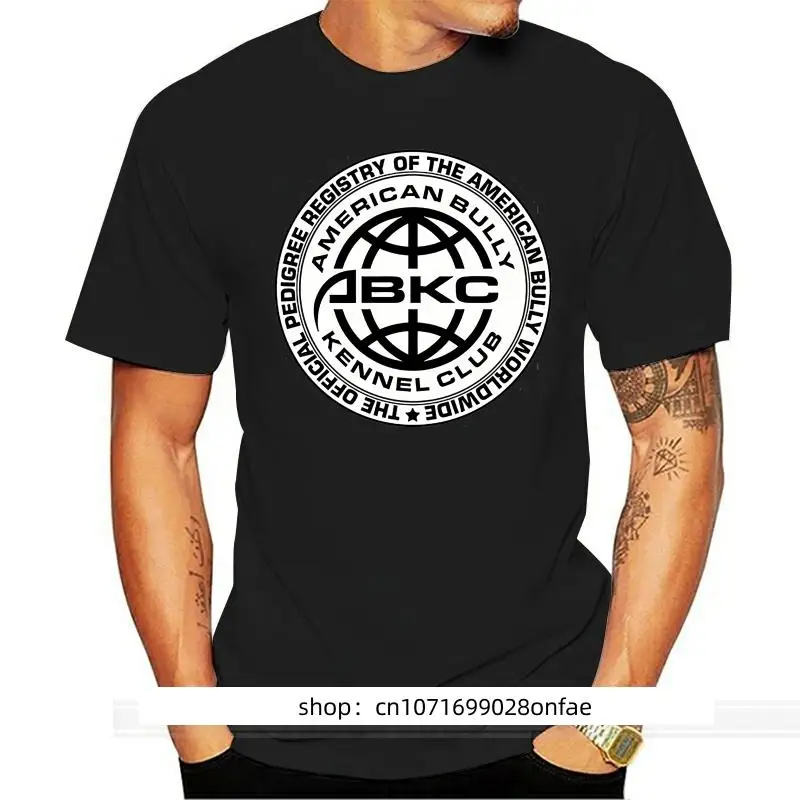 ABKC American Bully Kennel Club T Kemeja Pria Lengan Pendek футболка для мужчин priter Pria Musim Panas Katun футболка