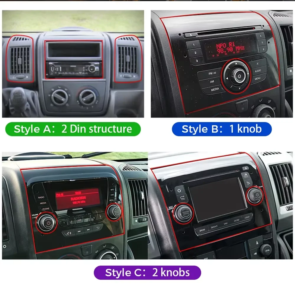 Фото Автомобильный радиоприемник Android 15 для Fiat Ducato Citroen Jumper Peugeot Boxer 2005-2023 Беспроводной Carplay WIFI Автоматический мультимедийный плеер BT №5