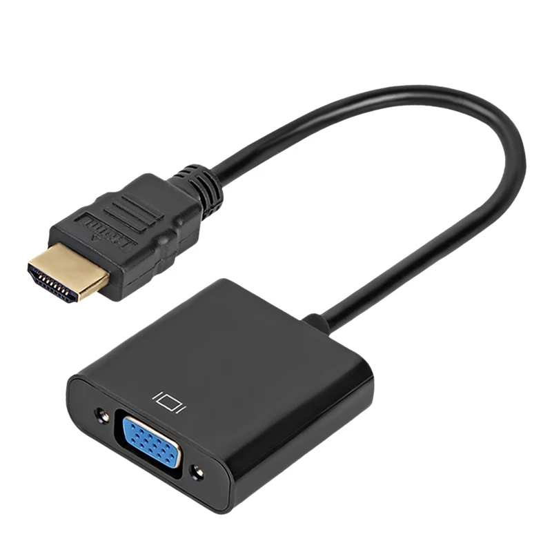 1080P HDMI-совместимый преобразователь VGA с аудиокабелем HDMI-совместимый Переходник штекер-гнездо VGA для проектора ноутбука