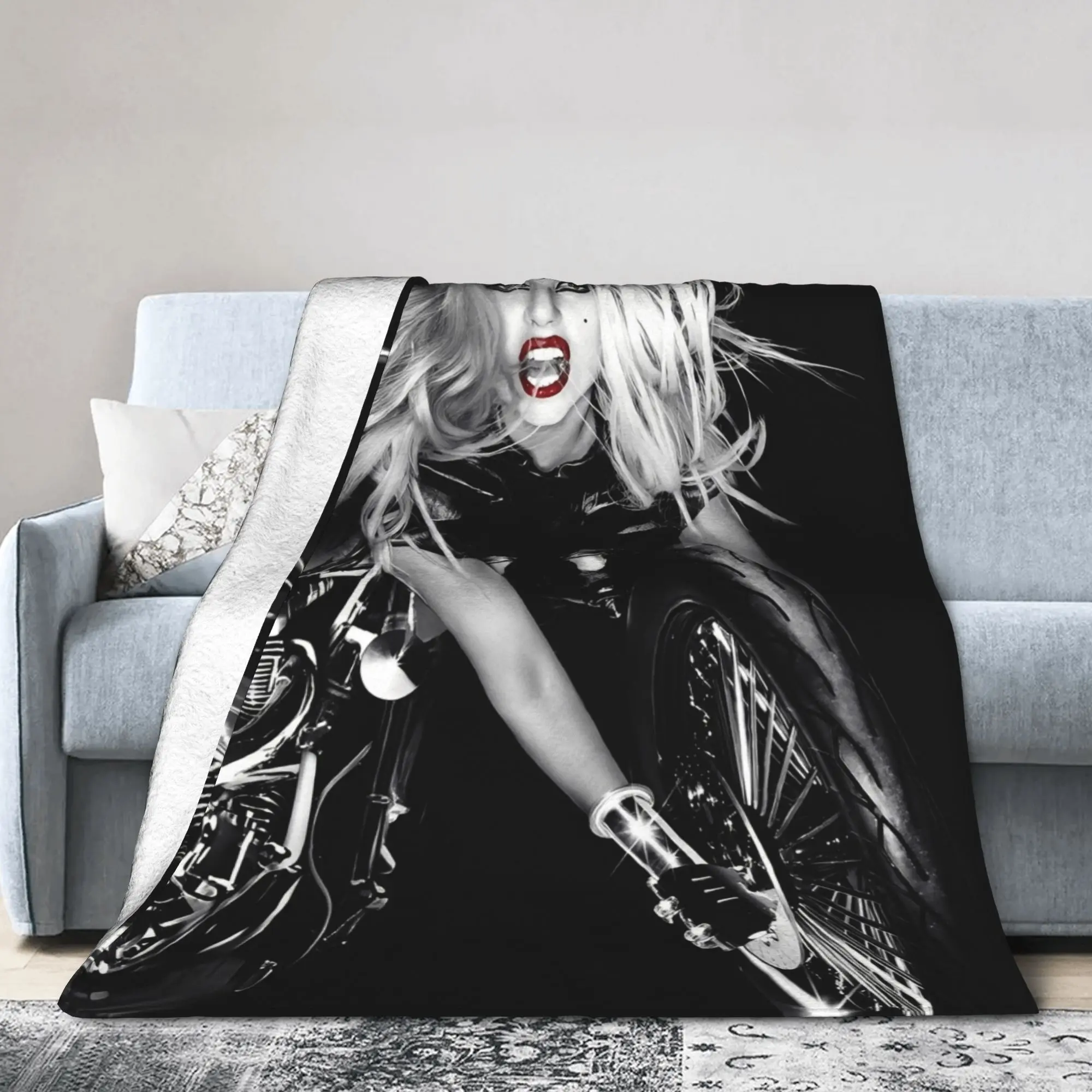 Одеяла Lady Singer Rock Album Gagas, фланелевые текстильные декор Y2K Tour, многофункциональное мягкое одеяло для постельного белья, пледы