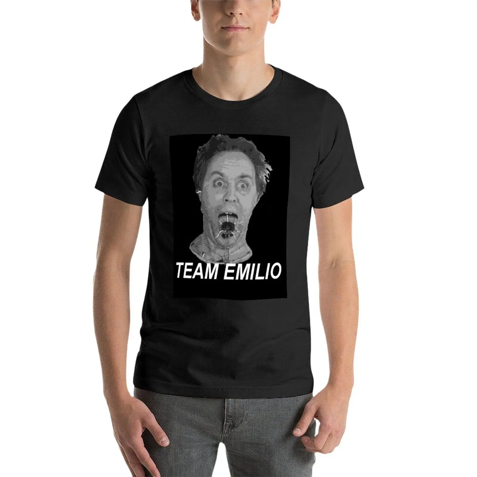 Фото Новая командная футболка Emilio, Винтажная футболка, эстетическая одежда, футболки для мужчин №3