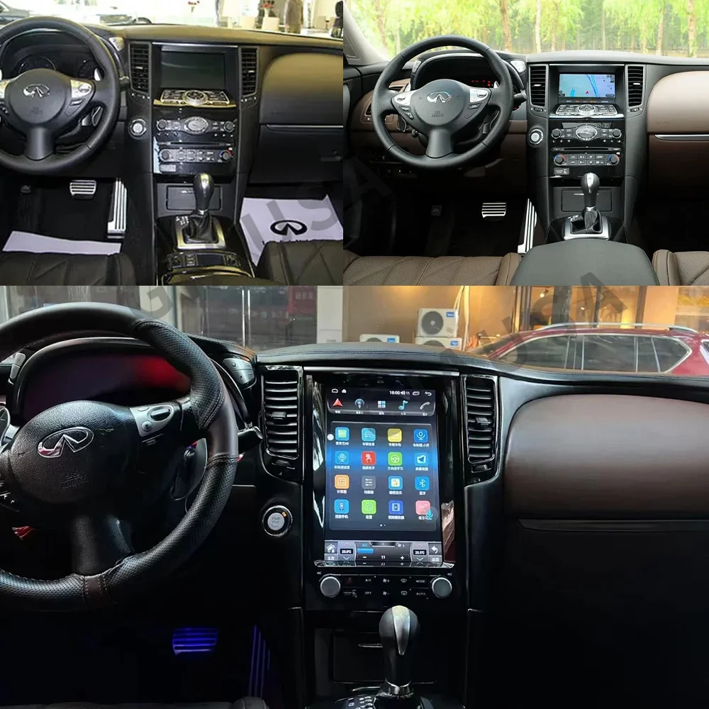 14,4 дюйма для Infiniti FX35 QX70 2009-2013 автомобильный радиоприемник мультимедийный плеер GPS-навигация Android 11 Auto 8 + 128G Carplay стерео