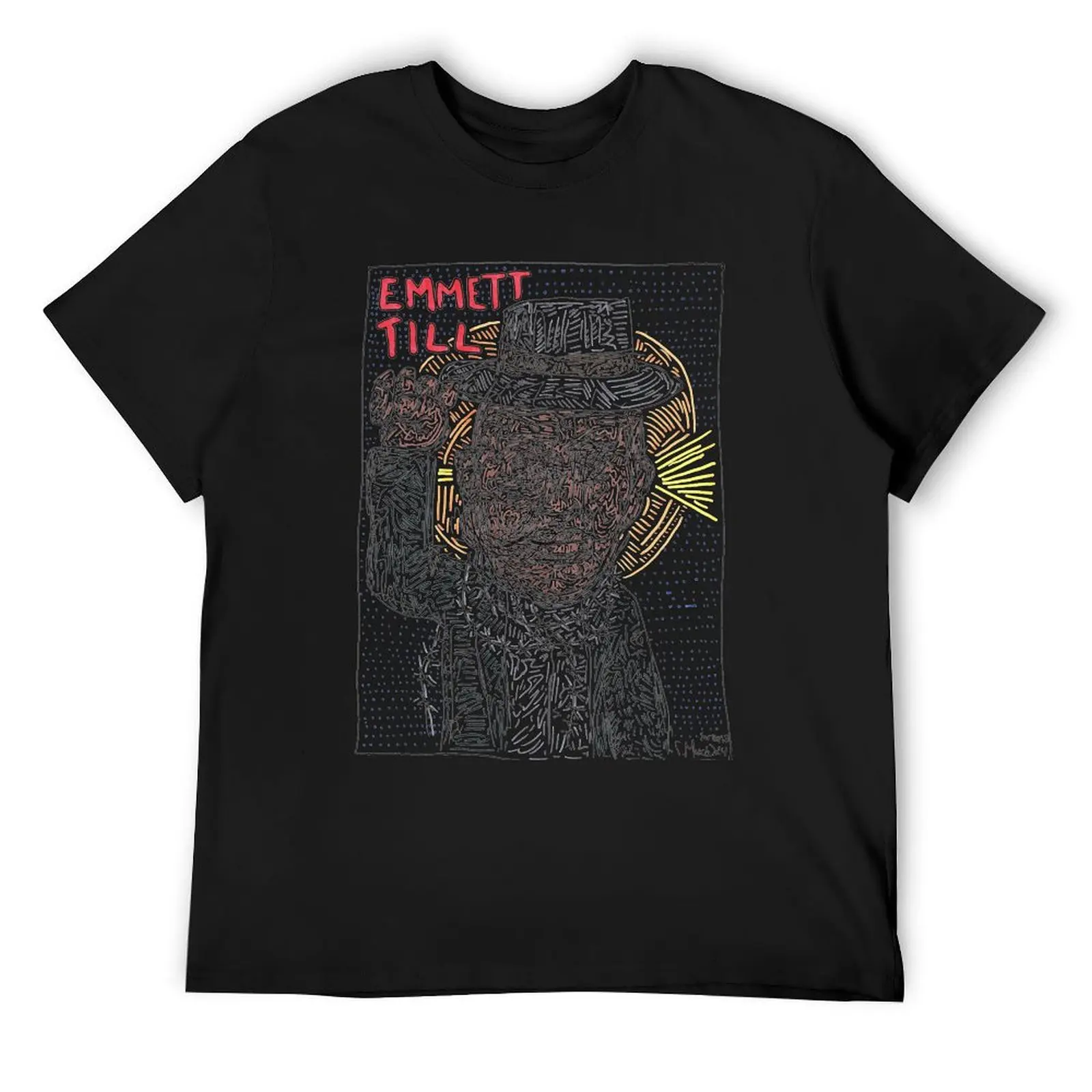 Футболка Emmett Till, рубашки с изображением аниме, роскошная футболка, летняя рубашка, мужская одежда