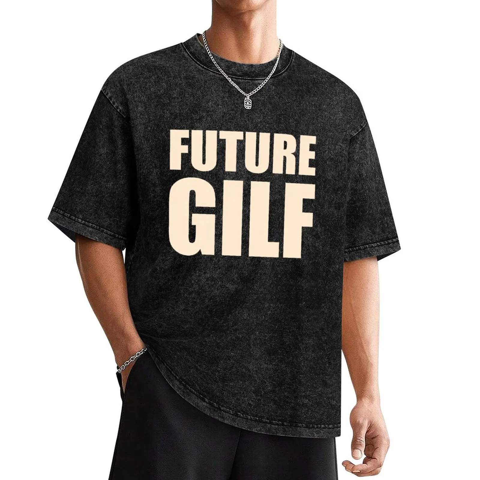 Футболка Future GILF, футболка с графическим рисунком, винтажные мужские футболки с графическим рисунком, большие и высокие футболки