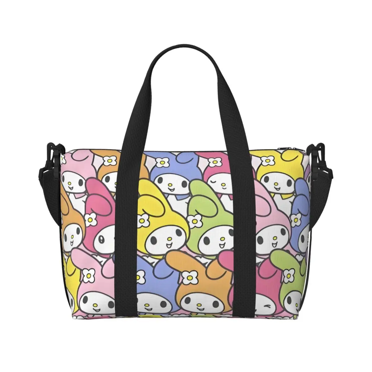 Пользовательские Sanrio аниме My Melody продуктовая сумка для покупок женская большая вместительная Kawaii мультфильм пляжные дорожные сумки для спортзала