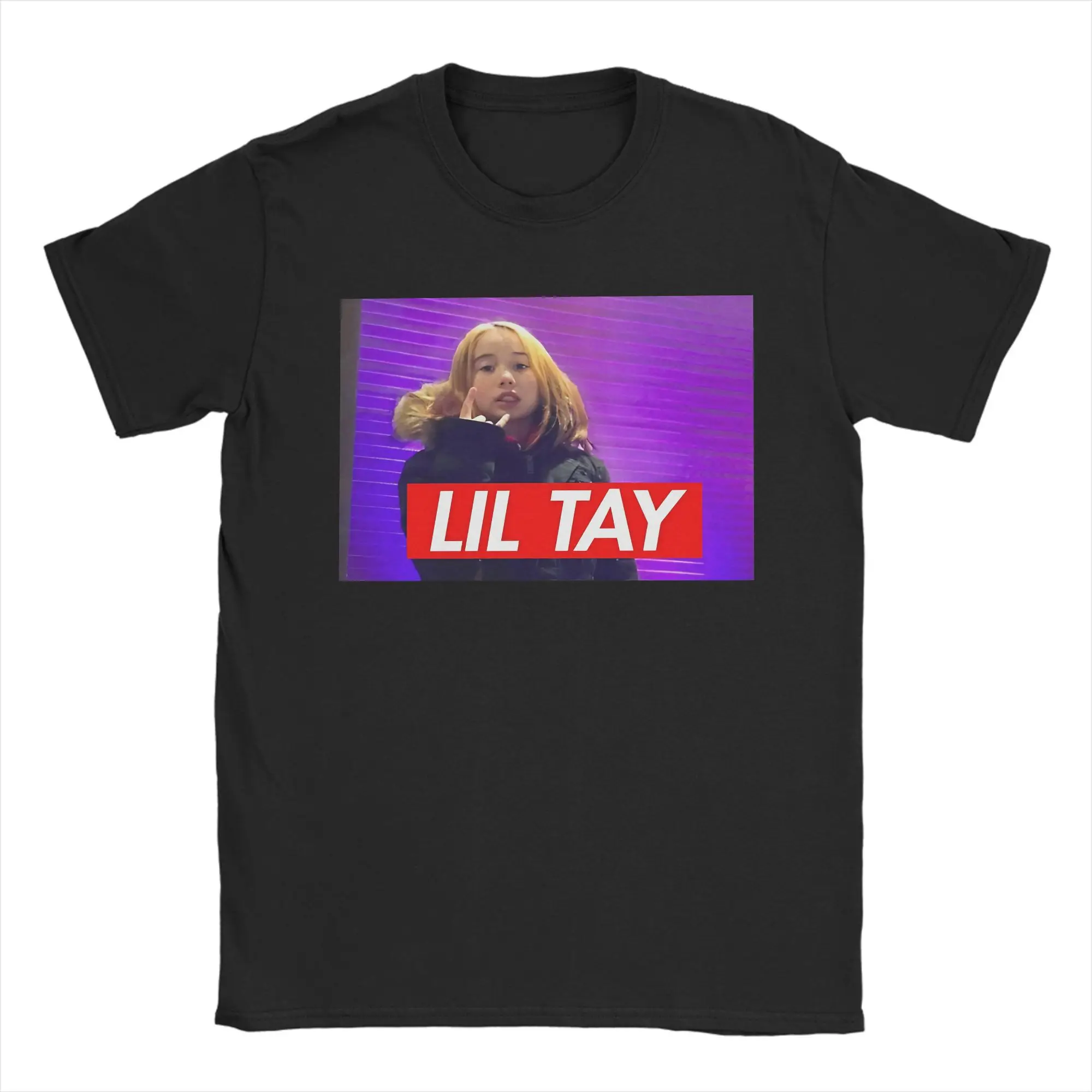 Мужская футболка LIL TAY с юмором, футболки с короткими рукавами и круглым вырезом, 100% хлопок, Новое поступление, одежда