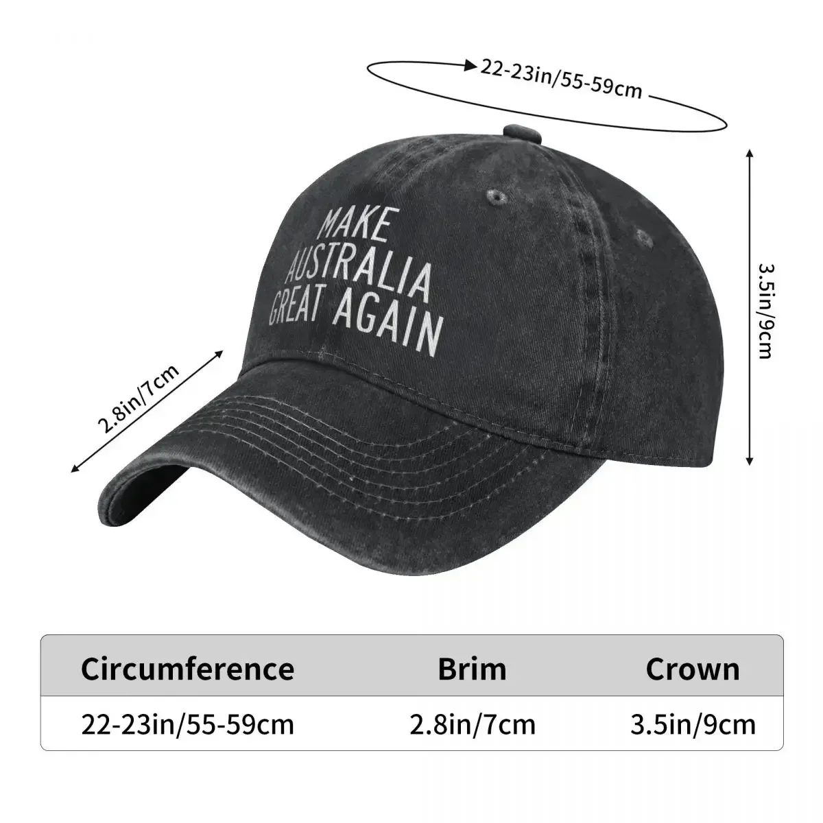 Фото Бейсбольная кепка Make Australia Great Again MAGA y2k, забавные унисекс, подростковые шляпы в стиле хип-хоп для папы, солнцезащитные бейсболки на открытом воздухе, подарок №2