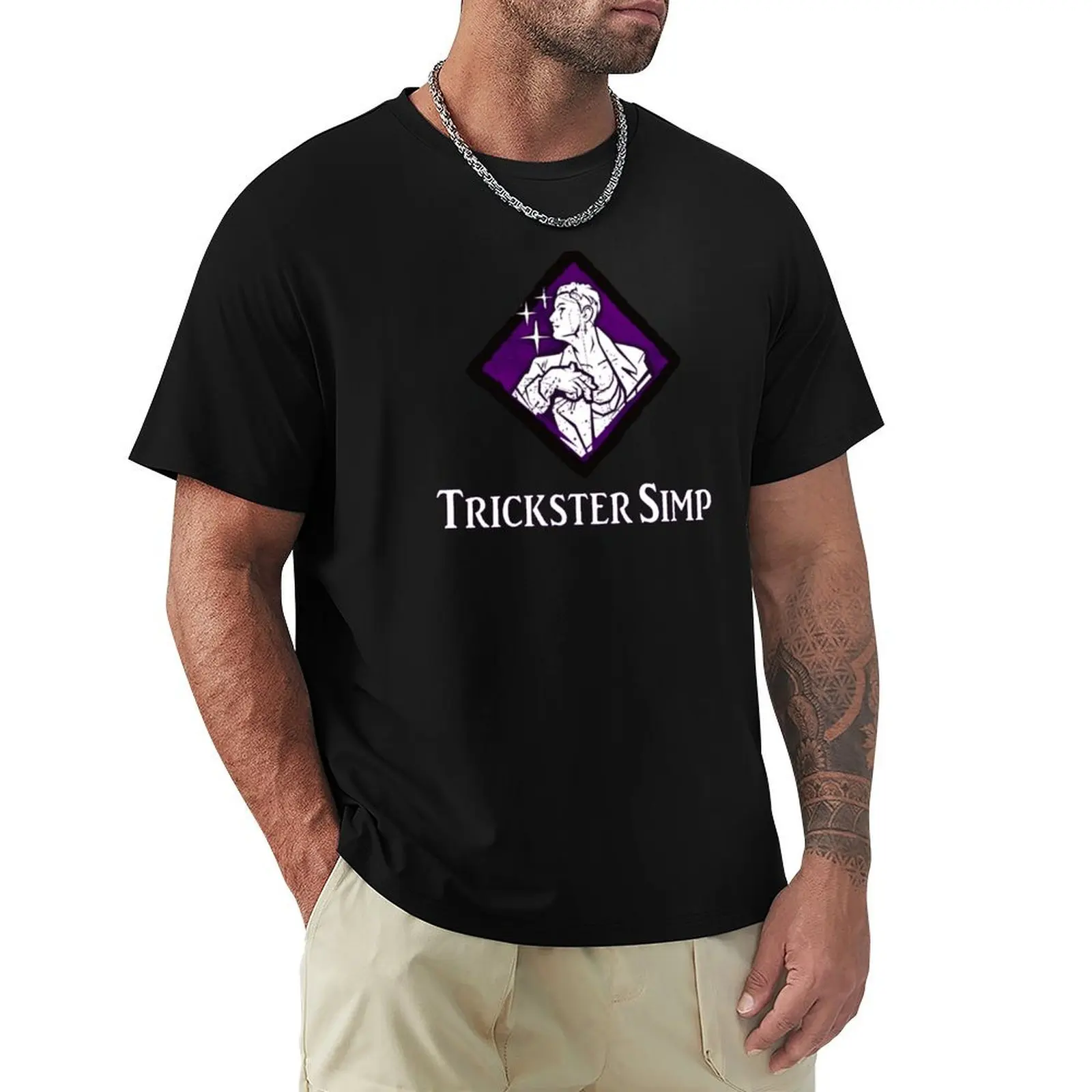 Футболка Trickster Simp, HQ Diamond Perk в стиле Splash Art, забавные подарки, роскошные мужские забавные футболки