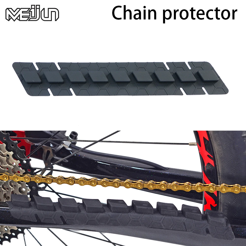 MEIJUN Mtb Силиконовый протектор цепи, защита рамы велосипеда, горная яркость, защитные наклейки на раму