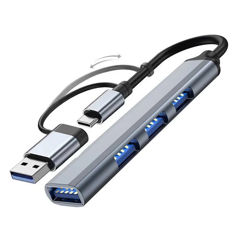 Фото Usb-хаб USB3 0 Pemisah Kecepatan Tinggi U Disk Adapter Keyboard Portabel 4 в 1 Stasiun Dok Pengisi Daya Eksternal kotel №3