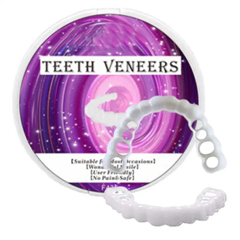 Виниры Зубные протезы Socket Veneers Snap Perfects Fit Зубная крышка Snap On Fake Teeth Snap On Veneer Поддельная крышка для зубов Защита зубов