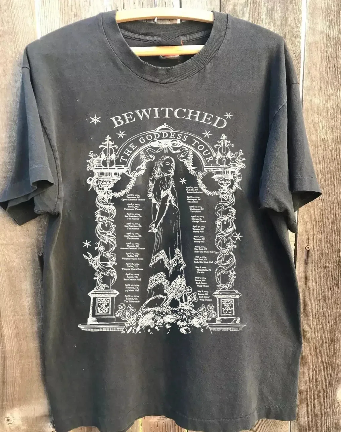 Плакат Laufey Tour 2025, футболка GODDESS, полноразмерная футболка S5XL, концертная винтажная футболка с рисунком в стиле ретро