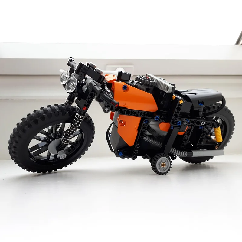 Фото 340 шт. быстрый мотоцикл 30 км/ч Buwizz 20 Powered Self- Custom MOC diy образовательная модель строительные блоки игрушки на день рождения подарок №4