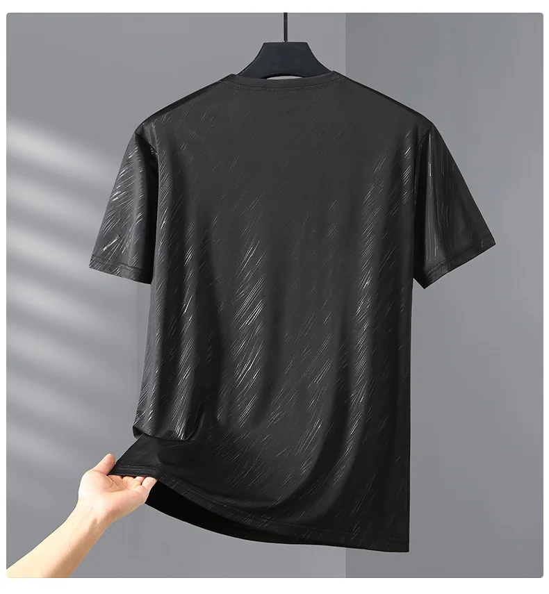 Фото Мужская летняя футболка-стрейч с коротким рукавом, 10XL, 11XL, 12XL, 160 кг №2