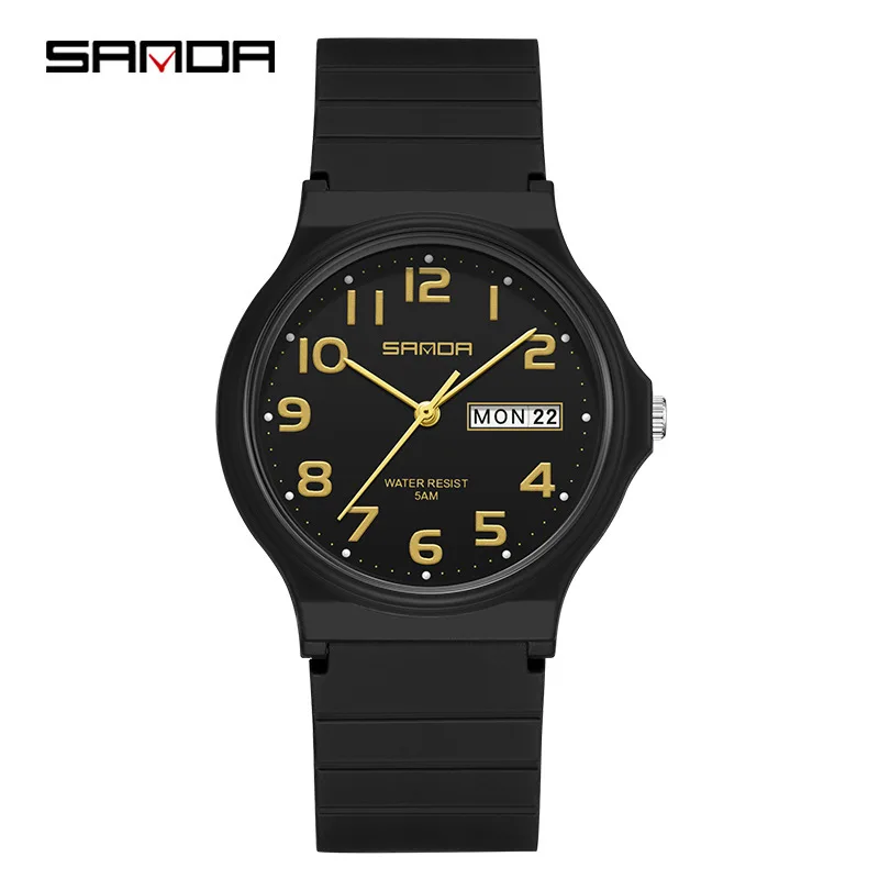 Фото Fashion Sanda 9072 Top Brand Mini Simple Students Soft Tpu Light Water Resistant Quartz Women Outdoor Sports Analog Gifts Watch №4