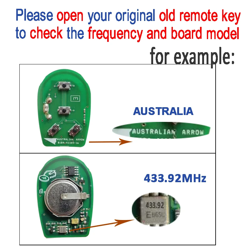 KEYECU 433 МГц 4D67  G чип обновленный дистанционный ключ для Toyota Australia Camry Highlander Aurion 2006-2014 (art.: 3920c7ffe87ea) - 3920c7ffe87ea